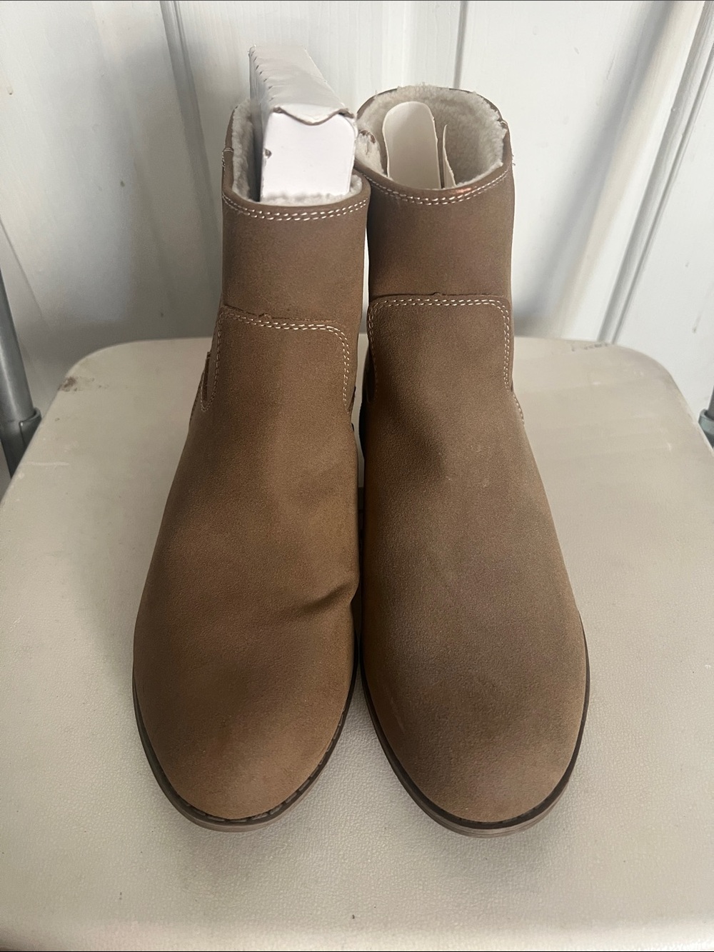 St. John's Bay Brown Suede Ankle Booties